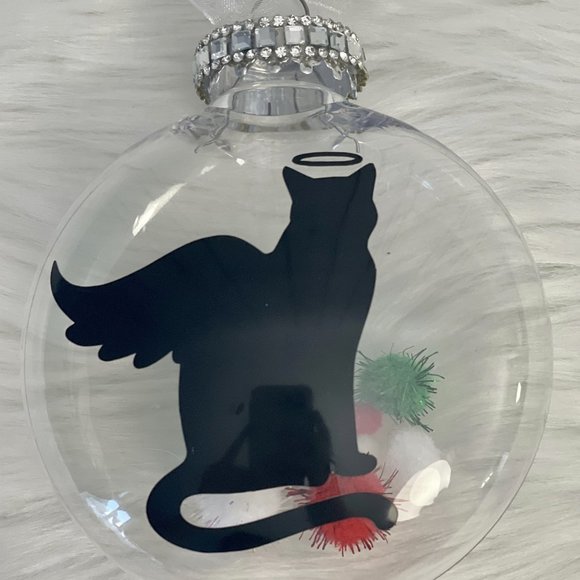 Memorial Kitty Cat Ornament, Keepsake Kitten Gift, Handmade Custom/Personalized - Picture 2 of 10
